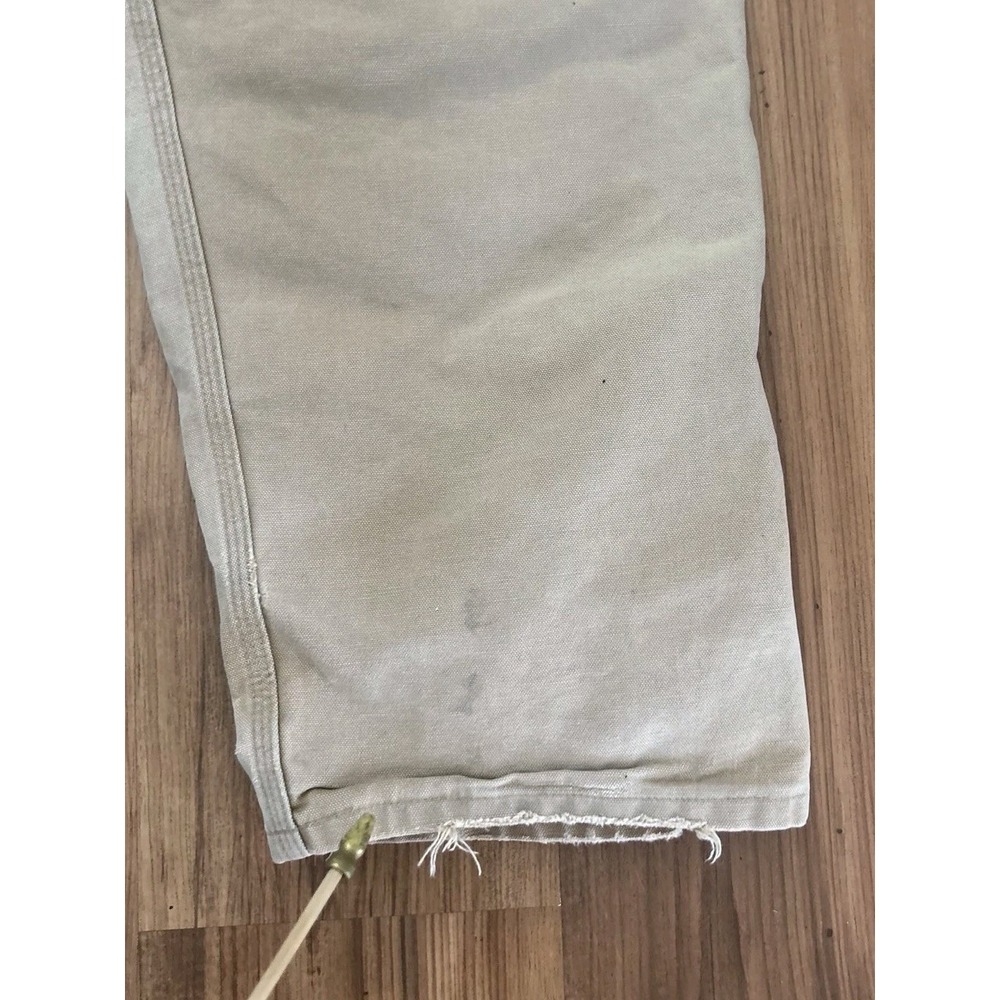 Vintage Carhartt Bib Overalls Double Knee Mens 42x32 (40x30) RO1 BRN Duck *See - Picture 13 of 16